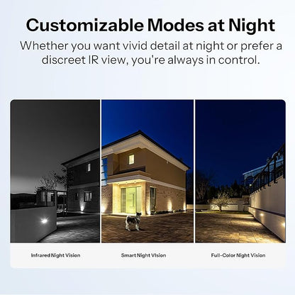 SONOFF CAM-B1P Outdoor Security Camera, 2K HD & Color Night Vision, 180 Panoramic View, AI Human Detection & Tracking, IP65 Weatherproof, Two-Way Audio, Works with Smart Home Platforms
