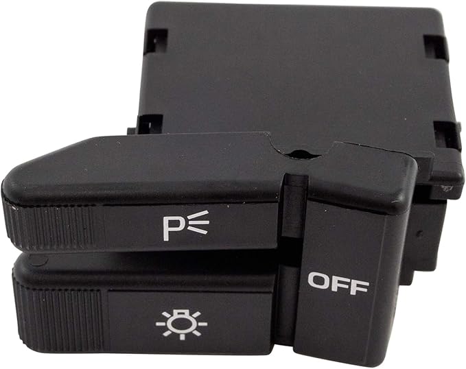 TRQ Headlight Headlamp Dash Mount 3 Button Switch Compatible with S10 Blazer Sonoma Pickup