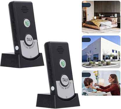 Wireless Intercom Unit, Intercoms Wireless for Home, Power Saving 2 Way Call 2 Pcs Humanized Voice Intercom Long Range Intercom System for House