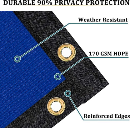 Shade&Beyond 4' X 50' Fence Privacy Screen Heavy Duty 170 GSM Fencing Mesh Shade Net Cover for Wall Garden Back Yard Outdoor Home Decoration, Black