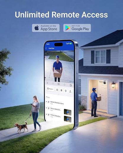 ANNKE 3K Lite 8CH Digital Video Recorder, H.265+ Hybrid 5-in-1 DVR with AI Human/Vehicle Detection, Work with 3K/5MP/4MP/2MP TVI/AHD/CVI/CVBS Cameras for Home Business Surveillance, 2TB HDD Included
