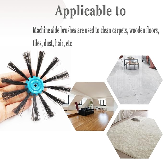 1624772 Edge Brushes Replacement for Bissell SpinWave Wet & Dry Robotic Vacuum, 2 Pack, 2859J, 28599, 3115, 28597,2859W,2859T, 28596,2859Z