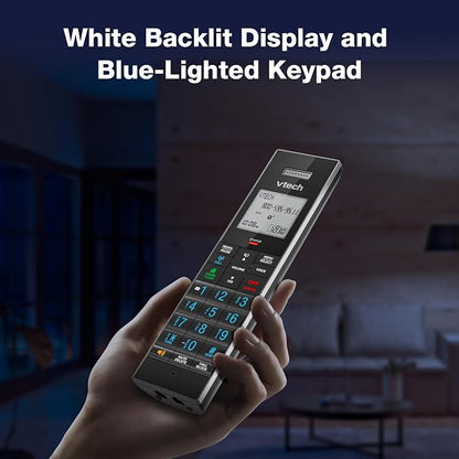 VTech LS6331-2 Expandable Cordless Phone 2 Handsets with DECT 6.0 Desk/Wall Mountable Transmitter, Bluetooth Connect-to-Cell, Full Duplex Handset Speakerphone, Landline Phone with Smart Call Blocker