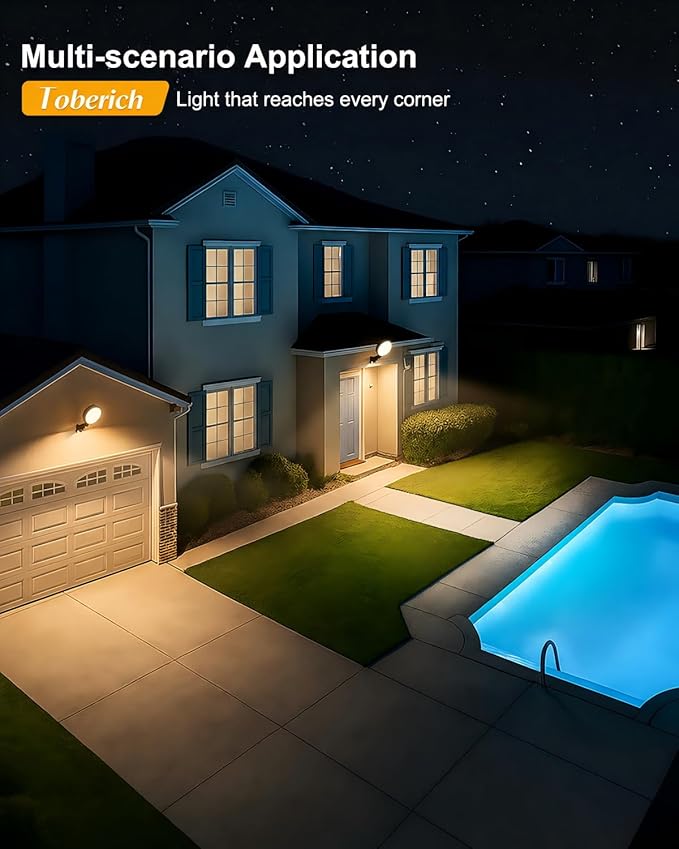 toberich LED Barn Light, 150W 20000LM Yard Area Lights Dusk to Dawn Outdoor Lighting with Photocell 3000K Warm White Adjustable Angle IP66 Waterproof Street Lights for Security/Farmhouse/Garage