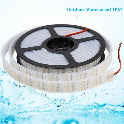 LEDENET 16.4Ft Super Bright Triple Row LED Strip Lights, Daylight White 6000K DC12V 1800LEDs Dimmable Flexible Truck LED Tape Lights, Outdoor Waterproof IP67 Wheel Light Strips