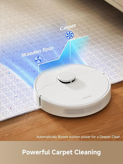 DREAME C20 Plus Robot Vacuum and Mop Combo, 90 Days Self-Emptying Robotic Vacuum, Power Suction Robot Vacuum, LiDAR Navigation, APP/Voice Control, Robot Vacuum Cleaner for Pet Hair/Carpet/Hard Floor