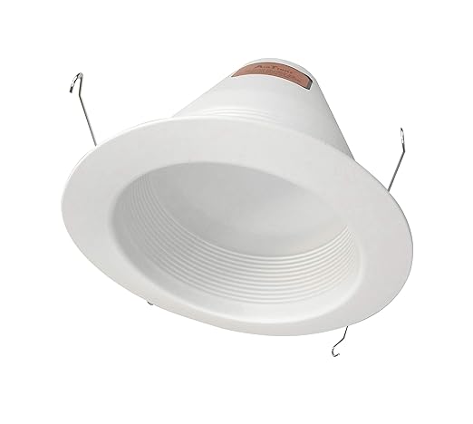 NICOR Lighting 6 inch White Airtight Recessed Cone Baffle Trim, Fits 6 inch Housings (17550A)