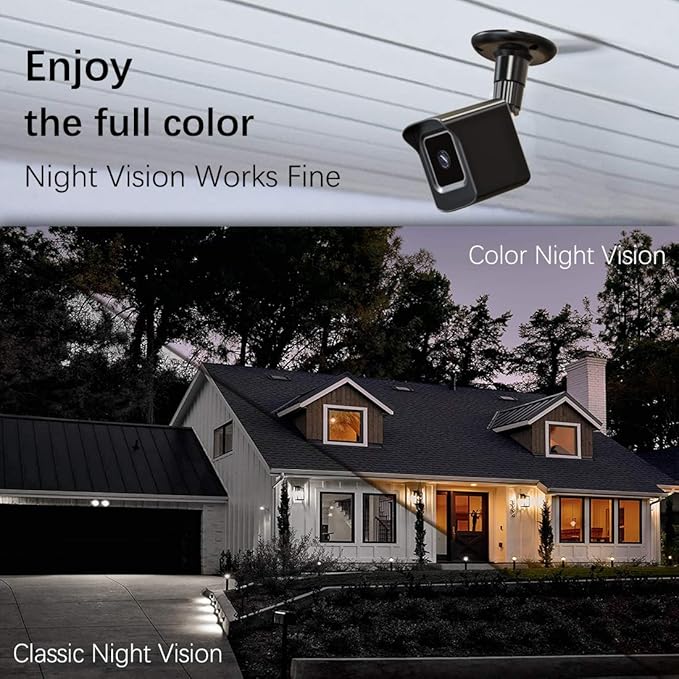 PEF Mount for All-New Wyze Cam V4 and V3, Weatherproof Protective Cover and 360 Degree Adjustable Wall Mount Solid Housing for Wyze V4 and V3 Outdoor Indoor Smart Home Camera System (Black, 3 Pack)