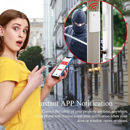 24pcs Wireless DIY Home Burglar Alarm System, 4G WiFi GSM, No Monthly Fee,Home Security with App Alert