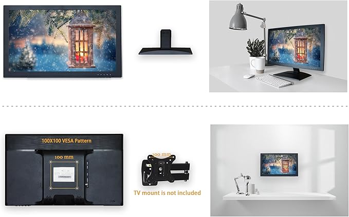 SVD 19.5” Security Monitor, 5MP/2560x1920 Super HD BNC Resolution, 3D Comb Filter, HDMI & BNC Inputs, Works with 5MP Security Cameras for DVR/NVR/PC