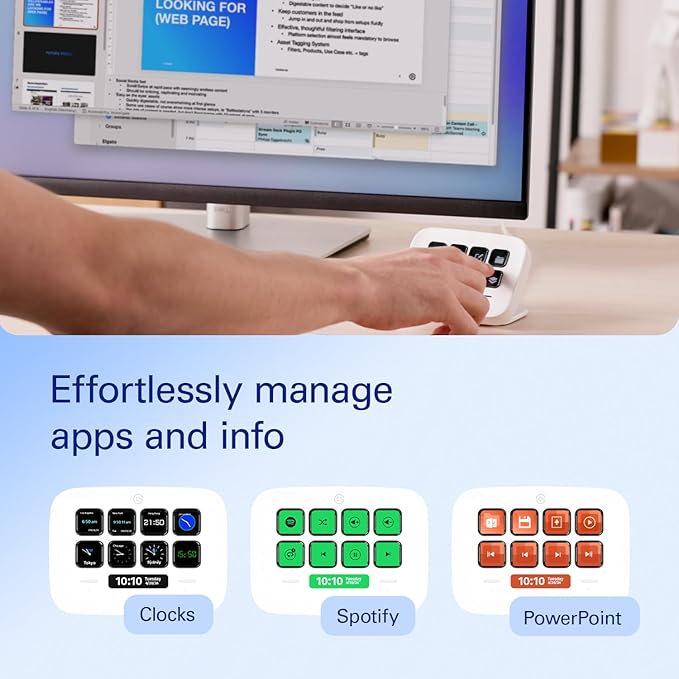 Elgato Stream Deck Neo, 8 Customizable Keys, 2 Touch Points | Automates repetitive tasks, Compatible with Zoom, Teams, Office apps, Smart home control, Zero-plastic packaging