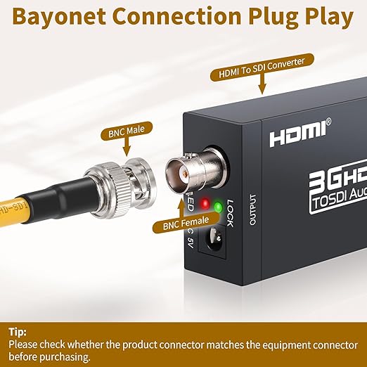 Superbat SDI Cable 3G/6G/12G SDI Cable 50ft (Belden 1694A Yellow) BNC Cable 75 ohm for Camera UHD 3G-SDI/6G-SDI/4K/8K Video Recoder Converter, Precision SDI Video Cable