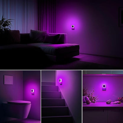 Sujeet Night Light, Night Lights Plug into Wall 8-Pack, Nightlight Plug in Night Light, Dusk to Dawn Night Lamp Led (Pink)