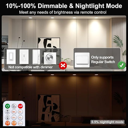 Recessed Lighting 5/6 Inch Color Changing LED Black Can Lights for Ceiling 13W 1050LM Retrofit Recessed Lights with Baffle Trim RGBCW Downlight Dimmable by Remote Control, Memory, Delayed Off, 1 Pack
