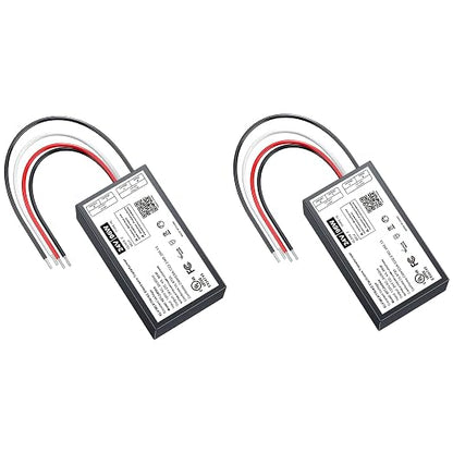 (2 Pieces) 96W Dimmable LED Driver 24V,Triac ELV/MLV LED Transformer Compatible with Lutron&Leviton Switches,Dimmable Power Supply for Indoor/Outdoor Lights,UL&FCC-Listed