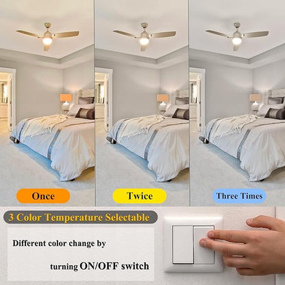 M GU10 3 Color Temperature LED Bulbs 3000K/5000K/4000K,5W(50W Equivalent),600LM, 3CCT Color Changing Flood Light Bulb for Recessed Lighting,10 Pack