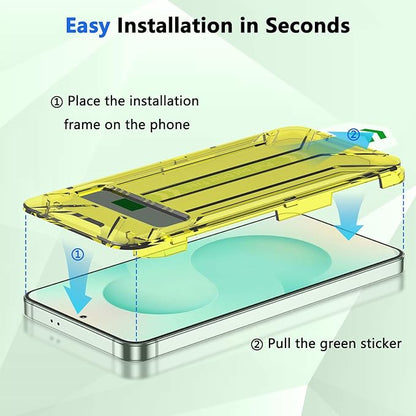 Fotbor for Samsung Galaxy S25 Plus 28° Privacy Screen Protector with [3s Installation Frame], Case Friendly 9H+ Tempered Glass 2Pack