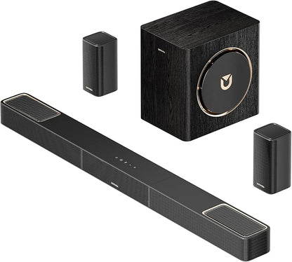 ULTIMEA Skywave X40 5.1.2ch Sound Bar for Smart TV w/Dolby Atmos, Wireless Surround Sound System for TV, 530W Soundbar with Wireless Subwoofer, GaN Amplifier, 4K HDR Pass-Through, HDMI eARC