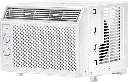 TCL 5000 BTU Window Air Conditioner, Compact Energy Efficient AC Unit with Fan & Reusable Filter for Bedroom, Living Room, Garage, Other Rooms Up To 150 Sq. Ft.
