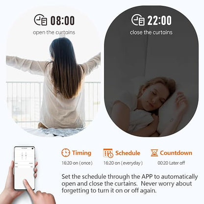 DieseRC WiFi Smart Roller Shutter Controller Module, Tuya APP WiFi Control Compatible with Alexa/Google Home APP Control and Manual Switch, Electric Motor Switch