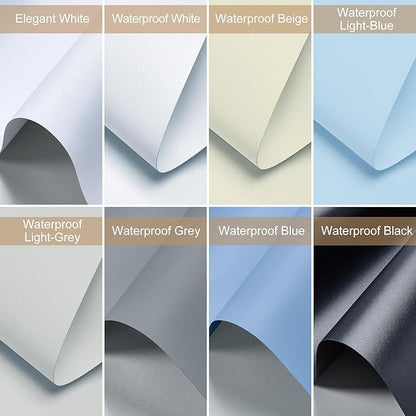Fabric Samples of Motorized Smart Blind and Blackout Roller Shade, Fabric Samples with Remote Control Automatic Cordless Shades Room Darkening Custom Size