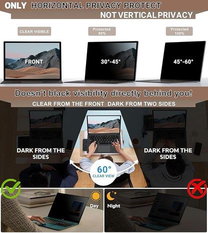 FILMEXT Magnetic Privacy Screen for Surface Pro 12-inch 2025 Model 2109 2110,Removable Anti Spy Security Protector Blue Light Block glare Filter