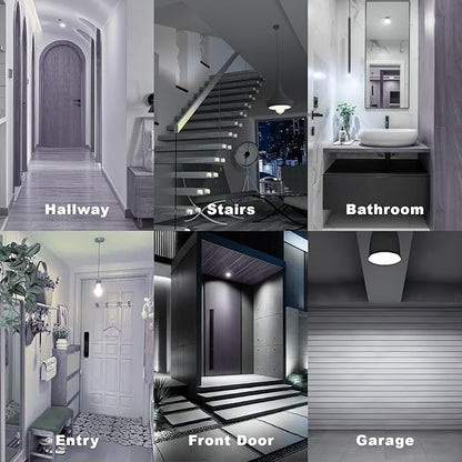 ORALUCE Motion Sensor Light Bulbs Indoor Outdoor 100 watt Equivalent, 12W Motion Activated Light Bulb 6000K Cool White, A19 E26 LED Light Bulb for Garage, Porch, Hallway, Stairs, Front Door, 2 Pack