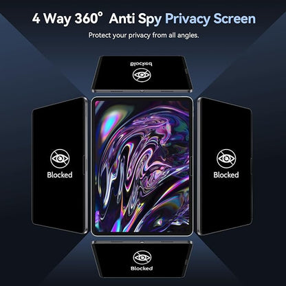 360° Magnetic Privacy Screen for iPad Air 13 Inch 2024-2026 (M2/M3/M4, 6th/7th/8th Gen), 4 Way Privacy Removable Anti Glare Blue Light Filter Shield Film Anti Spy Protector