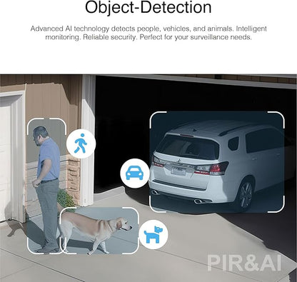 INSTAR IN-9808 4K Outdoor Security Camera White, LAN/Wi-Fi/PoE, HomeKit Secure Video, AI Person Detection, IR Night Vision, Microphone, Audio, PIR, RTSP, WPA3, MQTT, NDAA/TAA Compliant