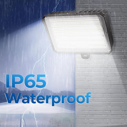 CINOTON 100W LED Flood Lights Outdoor, 14000LM IP65 Waterproof Security Wall Pack Lighting Fixture with 180° Knuckle for Court Porch Patio Garage 5000K Daylight AC100-277V 1 Pack