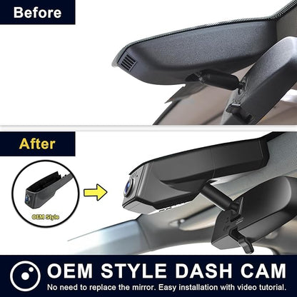 Mangoal 4K Dash Cam Custom fit for GMC Yukon, Yukon XL 2015 2016 2017 2018 2019 2020(Model C), Model C & Model D Have Same Models Years but Vehicle Sensor Cover are Different