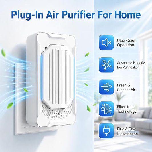 Air Purifier 4PCS Air Ionizers Plug in Air Fresheners for Home Pet Odor Eliminator Room Freshener Odor Absorber for Office