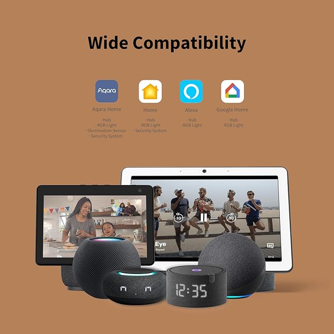 Aqara Hub M1S Gen 2, Smart Home Bridge for Alarm System (2.4 GHz Wi-Fi Required, Not Support Wi-Fi 6), Remote Monitor and Control, Home Automation, Supports Apple HomeKit, Alexa, Google and IFTTT