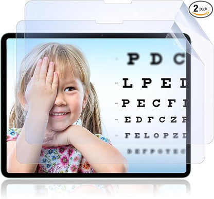 IPROKKO 2 Pack Anti Blue Light Screen Protector Compatible with iPad Air 13 Inch 2026/2025/2024 (M4/M3/M2, 8th/7th/6th Gen), Matte Anti Glare Blue Light Filter Eye Protection Cover and Bubble Free Nano-Installation