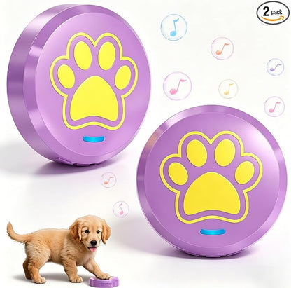 ChunHee Bells for Dog Training to Go Outside - Dog Door Bell with 36 Custom Sounds | Bell for Dogs to Ring to Go Potty | 5 Adjustable Volume(0-115dB) | Teach Puppies to Signal to Go Outside