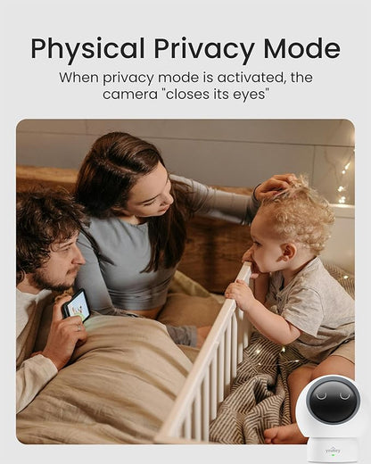 youkey 2.5K Indoor Camera, No Monthly Fees, Pan-Tilt, 360° Dog/Pet Camera for Home Security with Phone App, 5G/2.4G WiFi 6, Human/Pet/Baby Crying Detection, Auto Tracking, Two-Way Audio, Night Vision