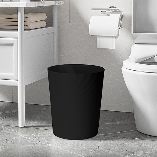 Hand Trash Can - Small Waste basketbin - 1.8 Gallon- for Office,Home,Bathroom,Kitchen - Black