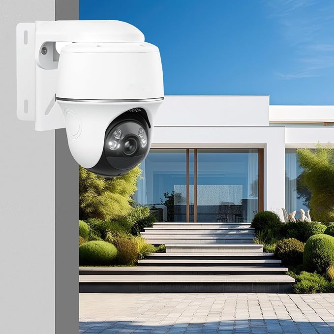 Metal Camera Corner Mount Compatible with TP-Link Tapo C500/C510W/C520WS/C530WS,Reolink Argus PT/Go PT Ultra,AOSU SolarCam D1 Classic/Max/SE/Lite,PTZ Camera, Large Outside Wall Corner Mount Bracket