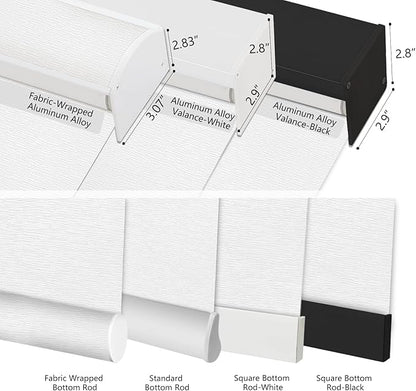Aprilsmart Motorized Blinds with Remote,Compatible with Apple HomeKit Alexa Google Home- Voice and app Control,Motorized Roller Shades 100% Blackout Custom Size (Treebark Extra white-29)