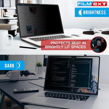 FILMEXT Privacy Screen for Macbook Pro 14 inch (2026-2021,M5 M4 M3 M2 M1), Removable Macbook pro 14.2" A3112 A3401 A2992 A2918 A2779 A2442 Privacy Laptop Screen Filter Anti-Spy/Anti-Glare/Eye Care