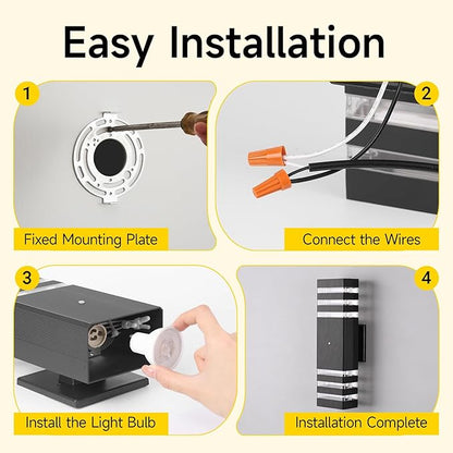 CANMEIJIA Dusk to Dawn Outdoor Sconce Lights 2 Packs,GU10 3000K Exterior Wall Light IP65 Waterproof Aluminum Outdoor House Lights Wall Mount for House Garage Patio Garden
