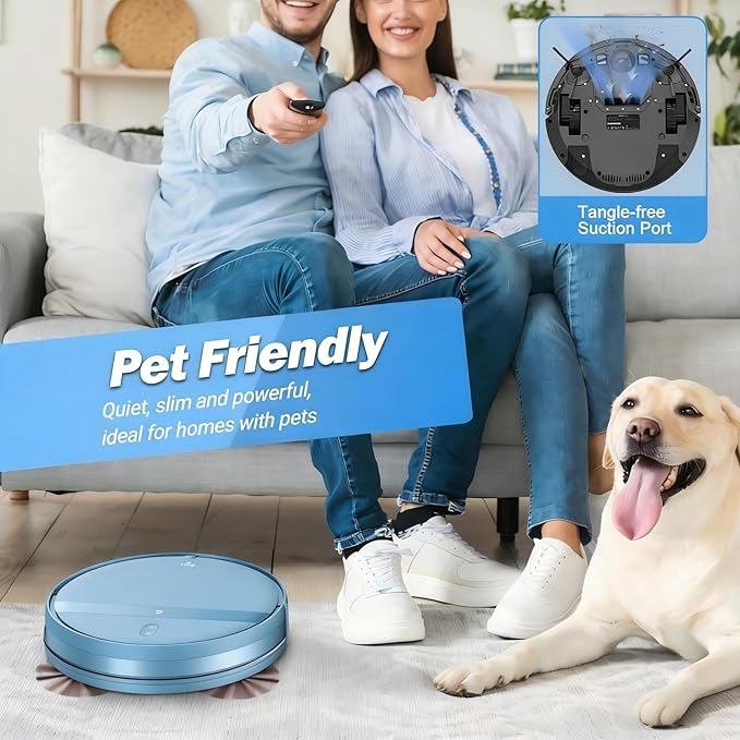 Kilgone Robot Vacuum for Pet Hair, 2-in-1 Vacuum & Mop Combo