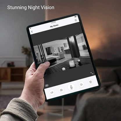 Zmodo 1080p Full HD Outdoor Wireless Security, Smart Home Indoor Outdoor WiFi IP Cameras with Night Vision, Plug-in, Compatible with Alexa