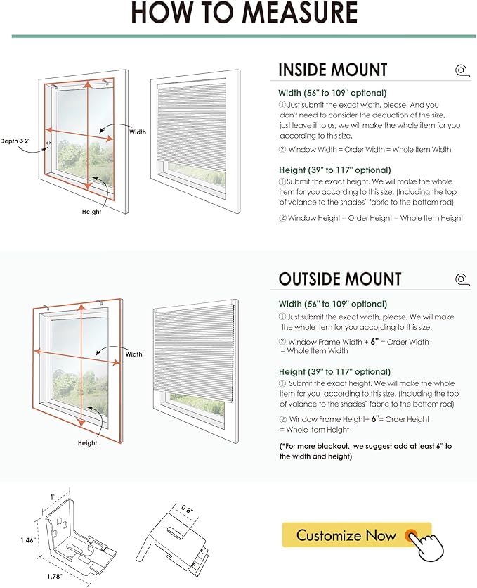 Yoolax Motorized Cellular Shades Compatible with Alexa, Room Darkening Motorized Blinds with Remote Smart Honeycomb Shades for Indoor Windows, Automatic Blinds Custom Size (Pearl)