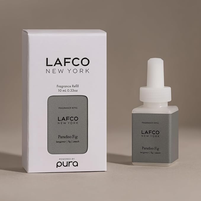 LAFCO New York Pura Smart Device Refill, Paradiso Fig - Pack of 2 - Each Vial Delivers Up to 2 Weeks of Fragrance Life - Made in the USA