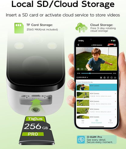 2K 5G Security Cameras Wireless Outdoor, 4-Pack Solar-Powered Camera for Home with Full Color Night Vision, PIR Detection, IP66/Alexa/2 Way Talk, No Subscription, 5G/2.4GHz WiFi