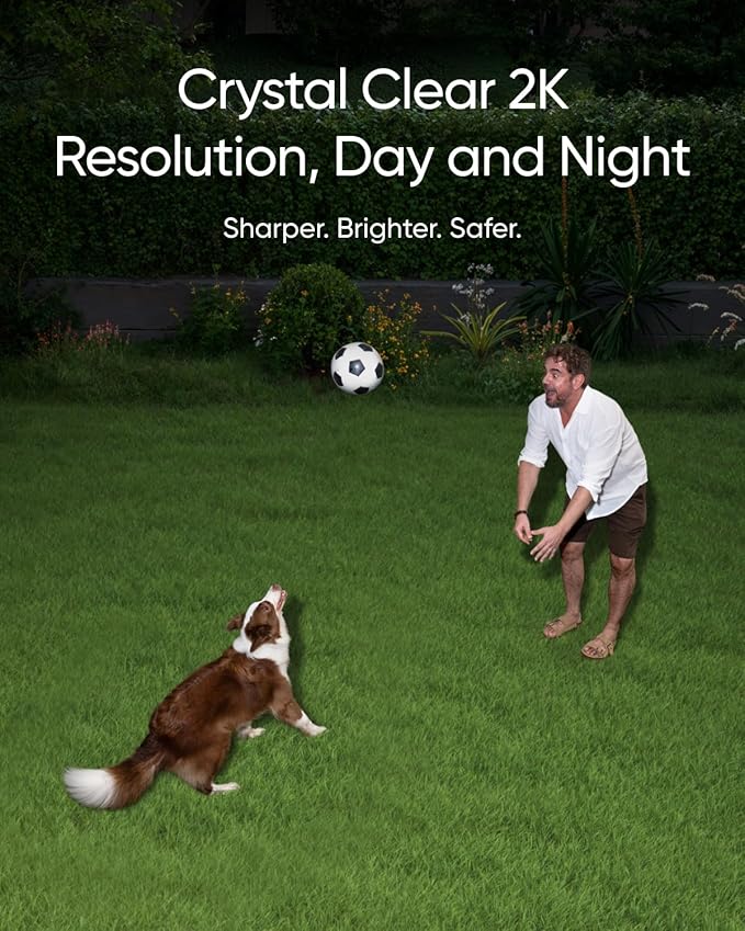 eufy Floodlight Camera E30, Security Camera Outdoor, 360° Pan and Tilt, AI Detection and Tracking, 2K Video, 2.4GHz Wi-Fi, 2,000 Lumens, Custom Voice and Light Alerts, No Monthly Fee (Renewed)
