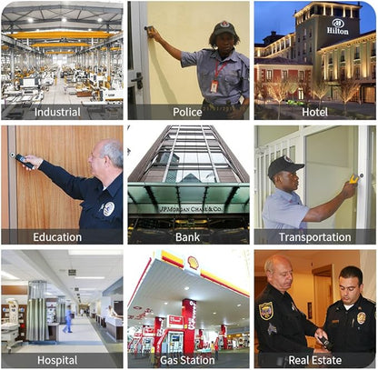 JWM RFID Guard Patrol System, Security Guard Tour Wand with LCD Screen & Free Management Software, for Industrial, Hotel, Healthcare Patrol