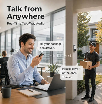 TOUCAN Doorbell Camera, Wireless Video Doorbell with Chime, Doorbell Gen 3
