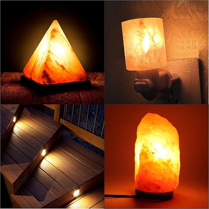 4W E12 LED Filament T20 Night Light Bulb,3000K Warm White LED Salt Lamp Bulbs, 110V Dimmable,Equivalent 40 Watt Light Bulbs E12 Candelabra Base Salt Lamp Light Bulb,Pack of 5
